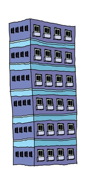 超高層ビルのベクトル図 — ストックベクタ