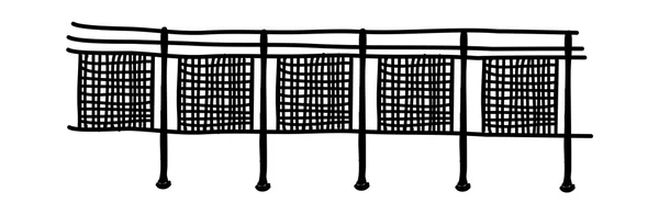 フェンスのベクトル図 — ストックベクタ