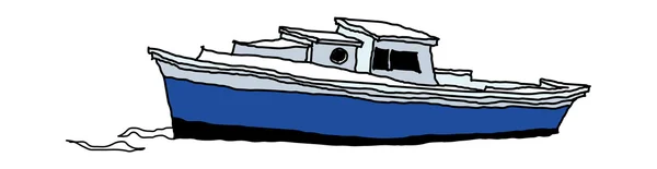 Ilustración del vector del barco — Vector de stock