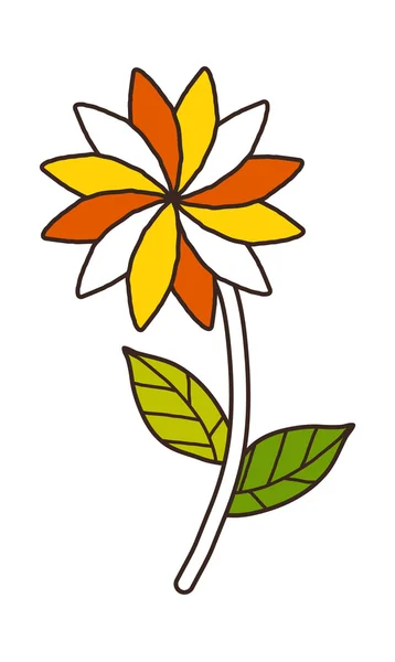 Flor vector ilustración — Vector de stock