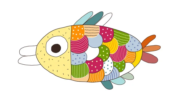 Ilustración vectorial de peces — Vector de stock