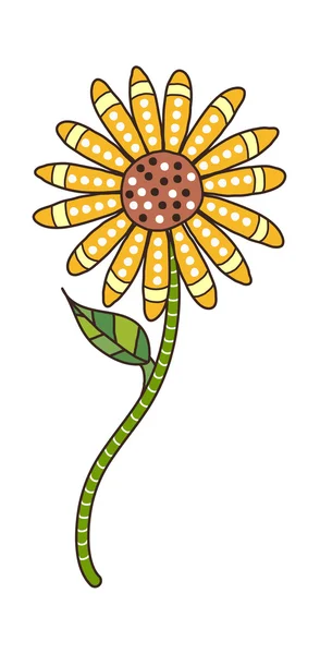Ilustracja wektorowa kwiat — Wektor stockowy