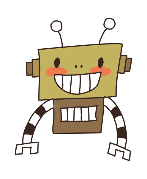 Robot Vector Ilustración — Archivo Imágenes Vectoriales