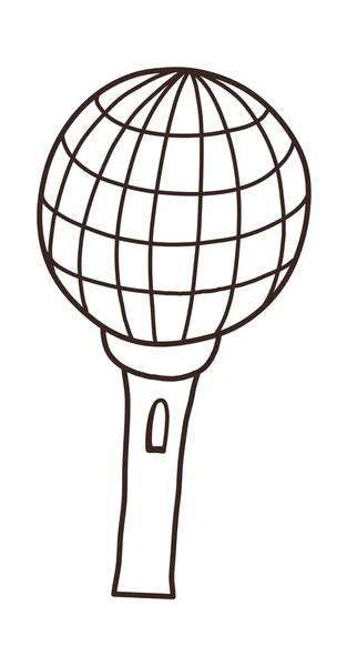 Ilustração do vetor do microfone — Vetor de Stock