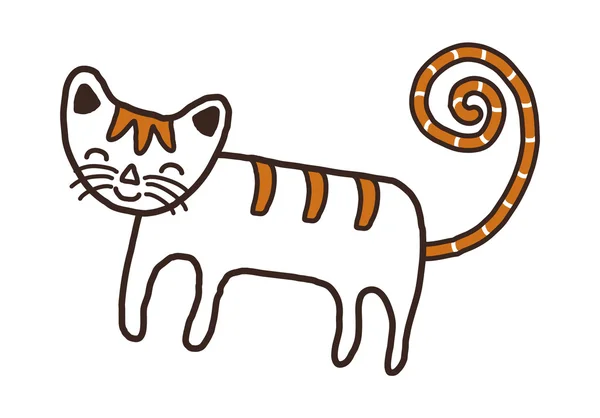 Векторная кошка — стоковый вектор