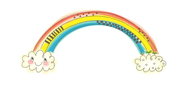 Arco iris vectorial — Vector de stock