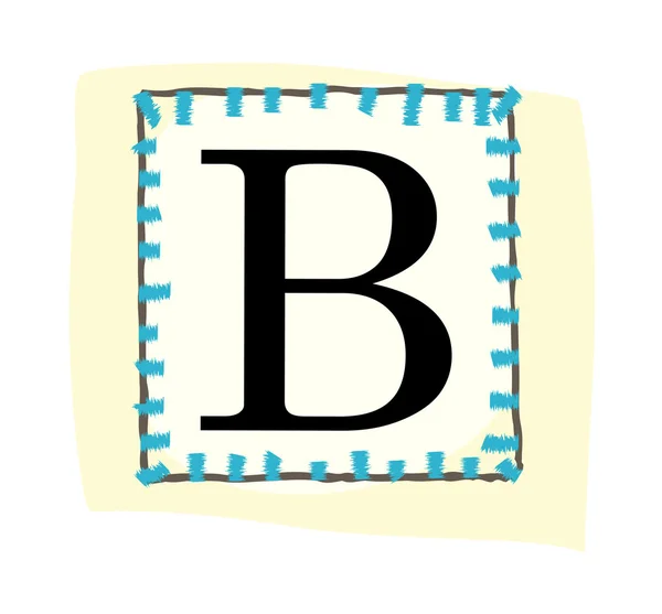 Vector letter B — Stock Vector