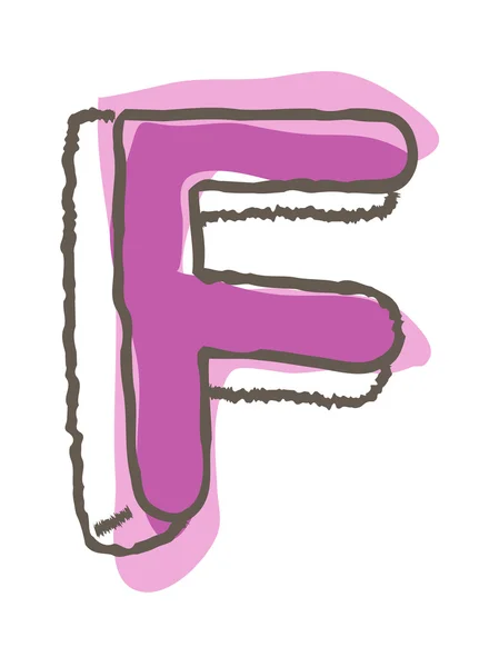 Vector letter F — Stock Vector