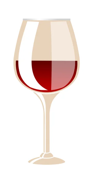 Vector copa de vino — Vector de stock