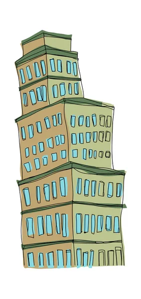 Edificio vectorial — Archivo Imágenes Vectoriales