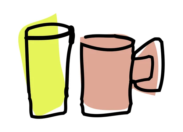 Tasses vectorielles — Image vectorielle