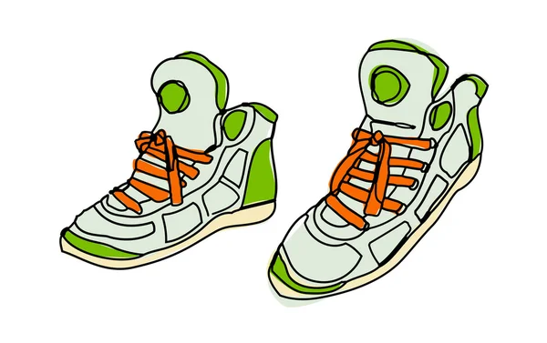 Sneakers vettoriali . — Vettoriale Stock