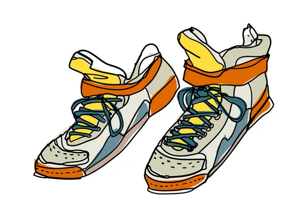 Vector sneakers. — Stock Vector