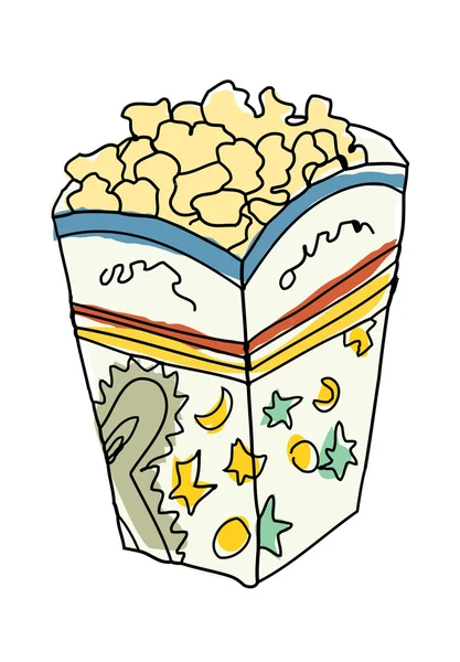 Vektor Popcorn — Stockvektor
