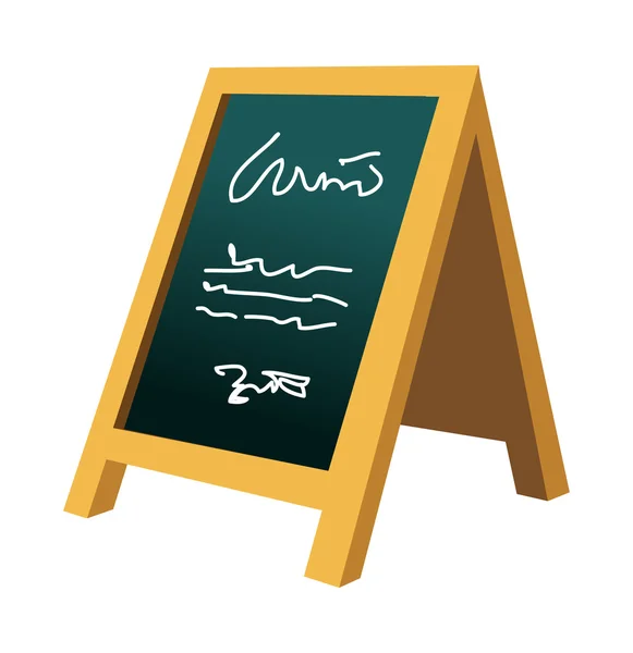 Wood blackboard for menu — Stock Vector