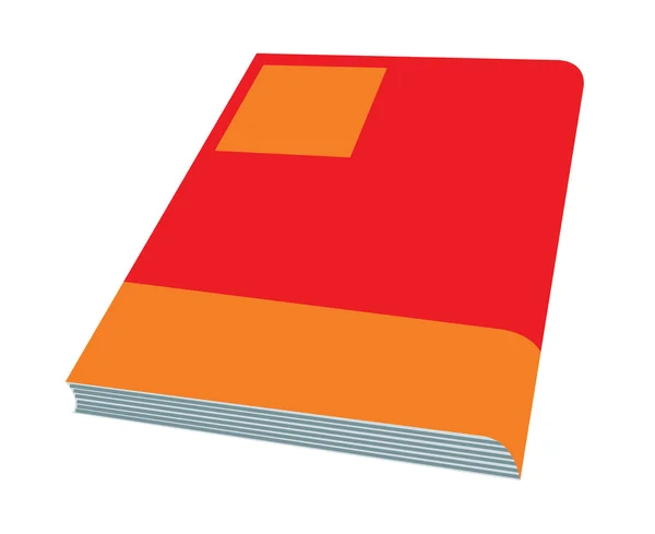 Rood boek. — Stockvector