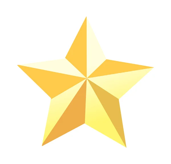 Estrela dourada . — Vetor de Stock