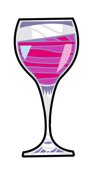 Copa de vino . — Vector de stock