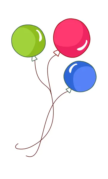 Färgglada ballonger. — Stockový vektor