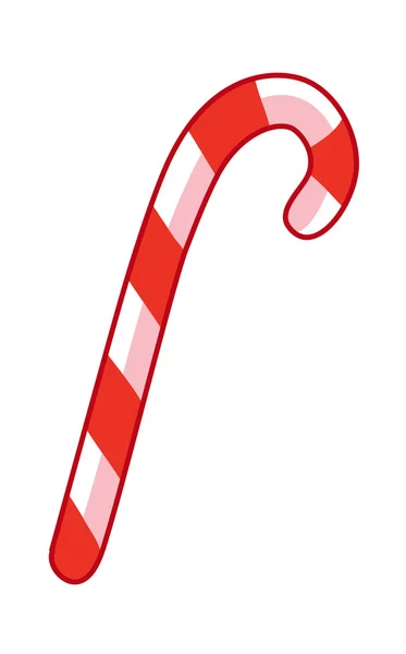 Christmas candy cane. — Stock Vector