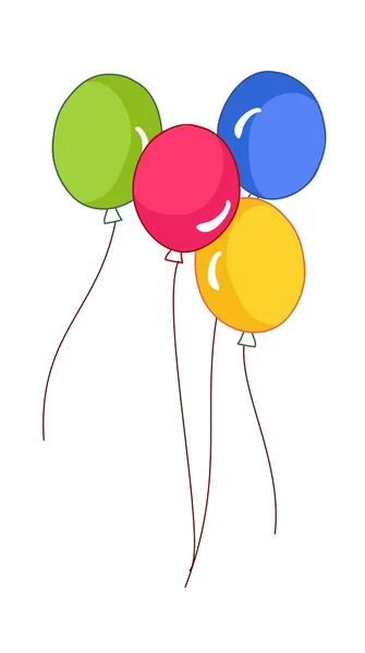 Globos coloridos . — Vector de stock