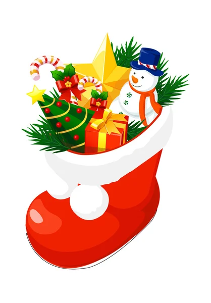 Christmas shoe. — Stock Vector