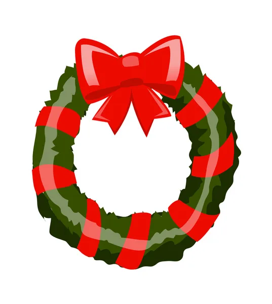 Christmas wreath. — Stock Vector
