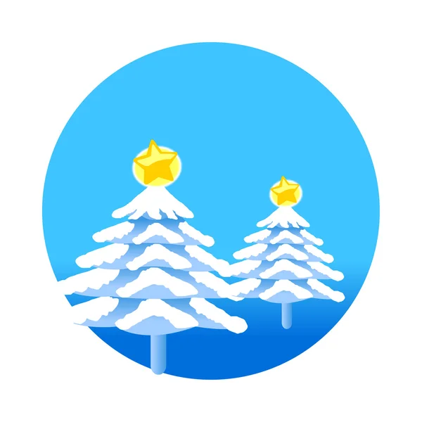 Kerstbomen. — Stockvector