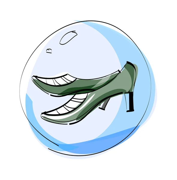 Жіноче взуття . — стоковий вектор