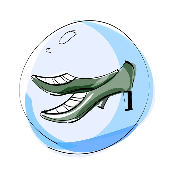 Zapatos de mujer . — Vector de stock