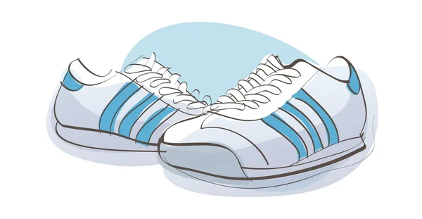 Vector sneakers. — Stock Vector