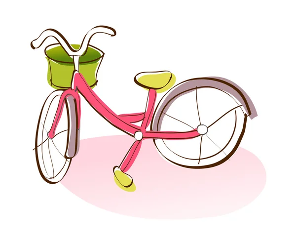 Bicicleta de dibujos animados . — Vector de stock