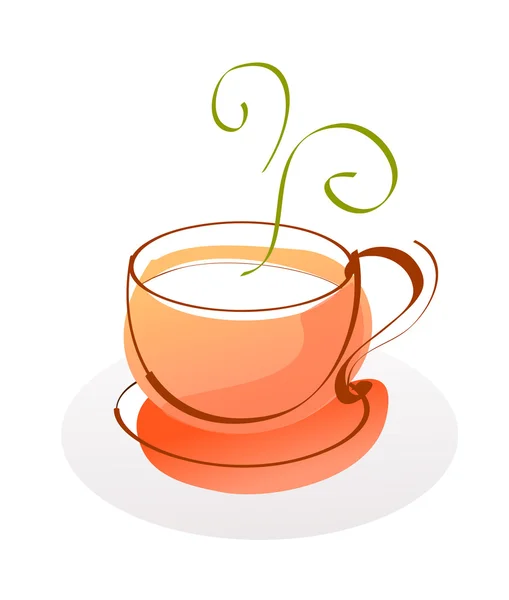 Cartoon cup. — Stockvector