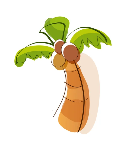 Palmier à dessin animé . — Image vectorielle