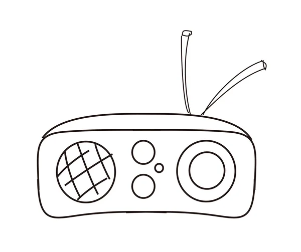 Векторна icon радіо — стоковий вектор