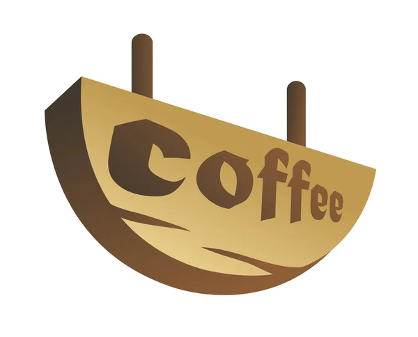 Señal de café — Vector de stock