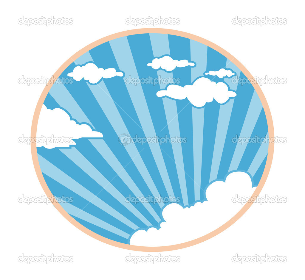 Vector background with clouds