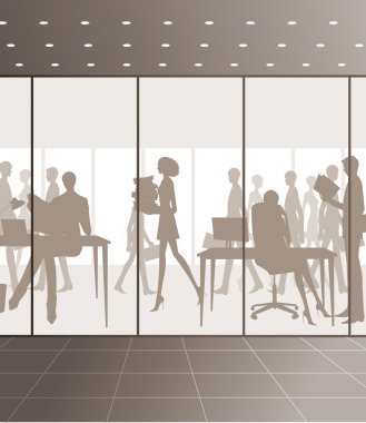 siluet kişi ofis