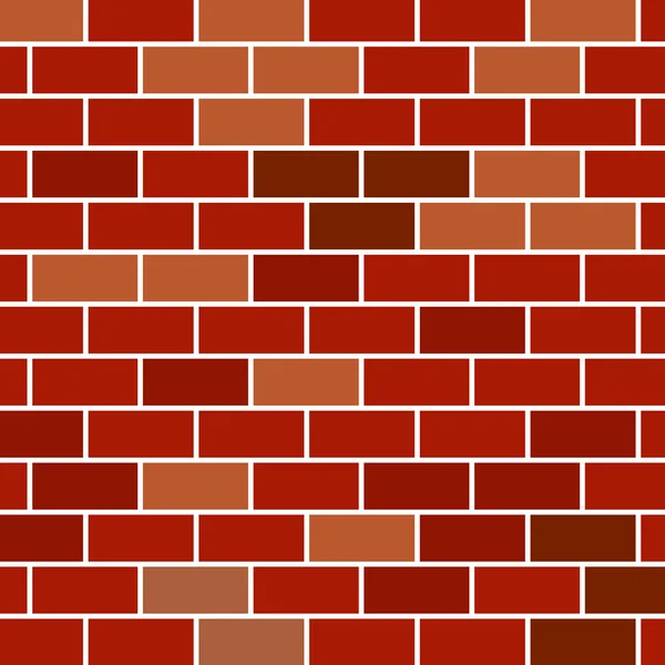 Red brick wall background — Stock Vector