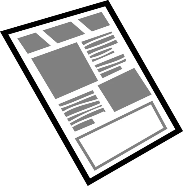 Periódico — Vector de stock