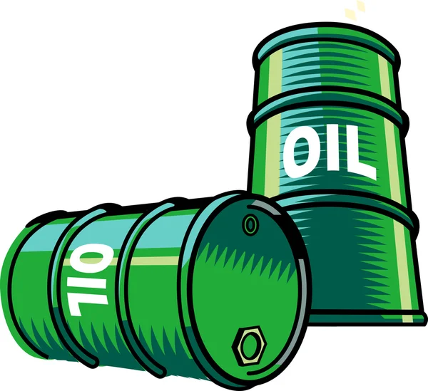 Oil barrels — Stock Vector