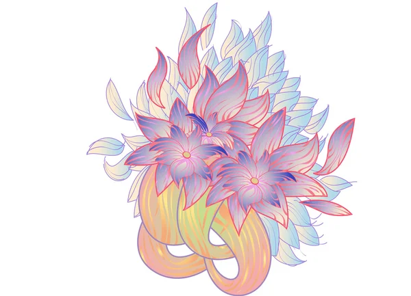花のビュー — ストックベクタ