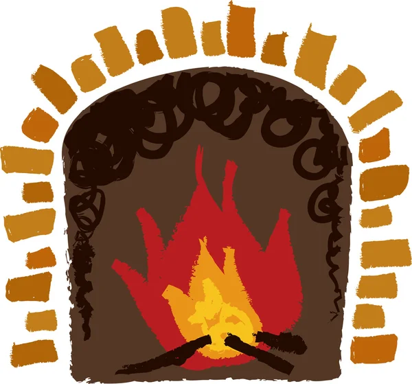 Chimenea — Vector de stock