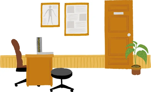 Intérieur de bureau — Image vectorielle