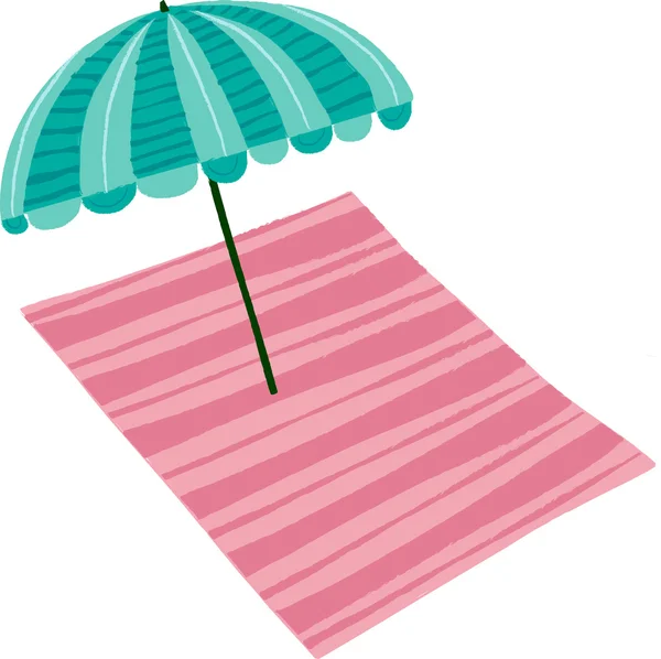 Strandparasol — Stockvector