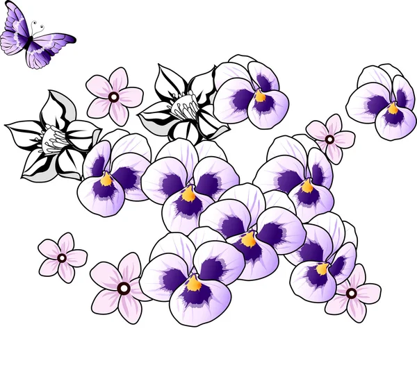 Bloemen achtergrond — Stockvector