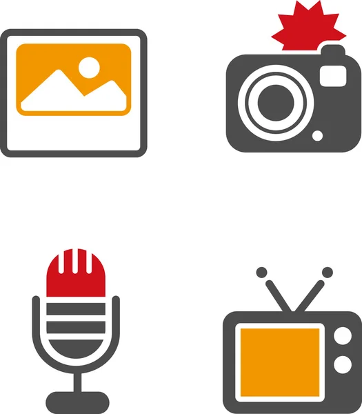 Set of defferent icons — Stock Vector