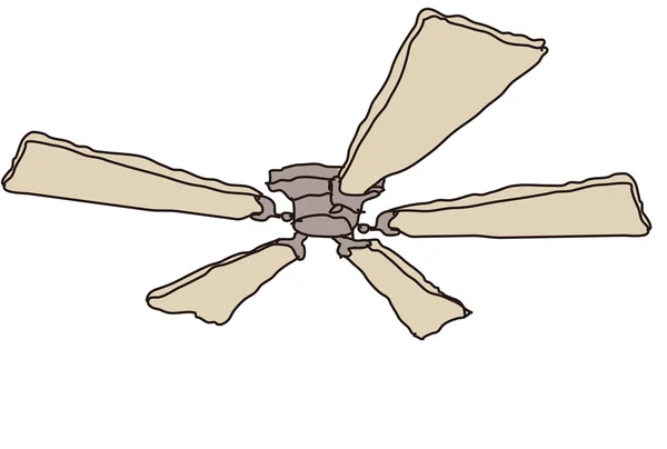 Un ventilador — Vector de stock