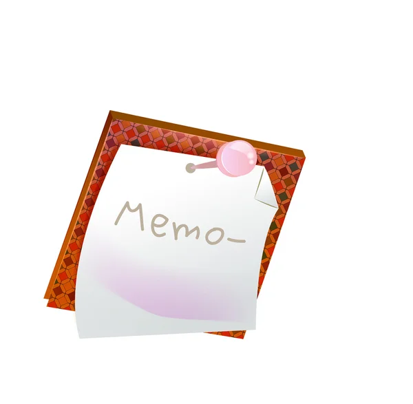 Memo klistermärke — Stock vektor