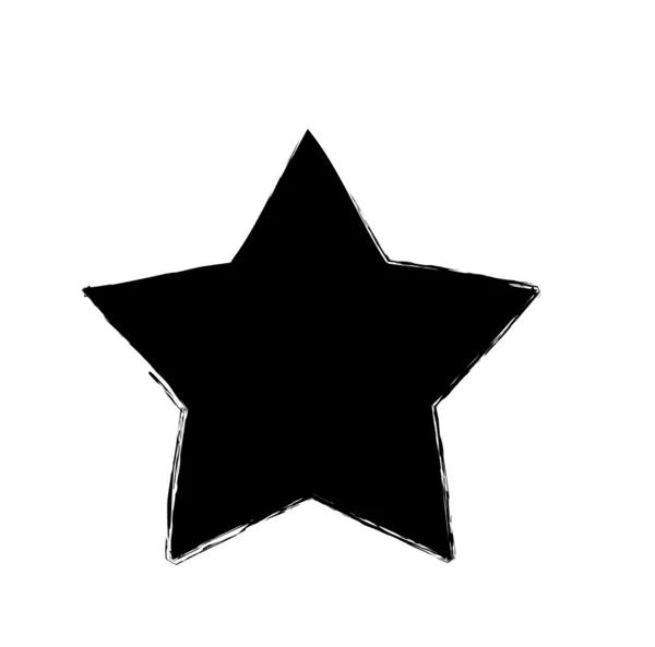 Svart stjärna — Stock vektor